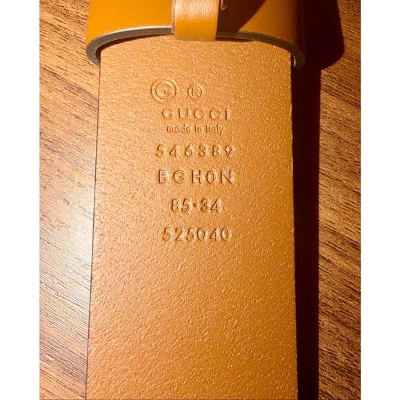 Gucci Men Interlocking GG Logo Brown Belt 85/34 main image 5